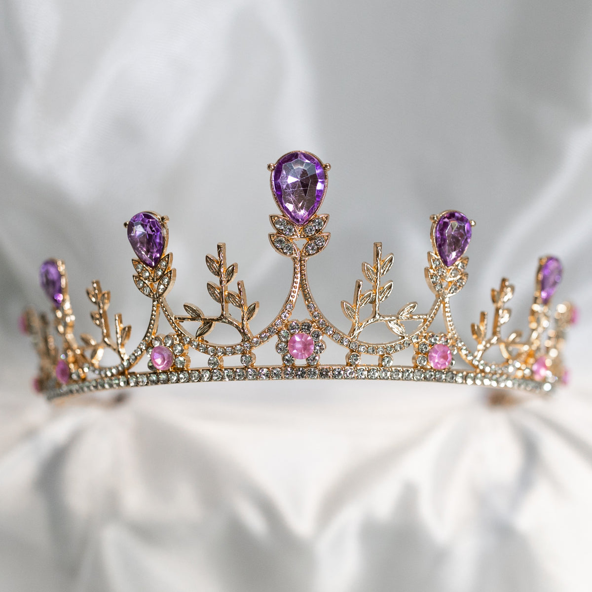 Bianca's Tiara in Lavender Purple and Gold – Auburn & Main