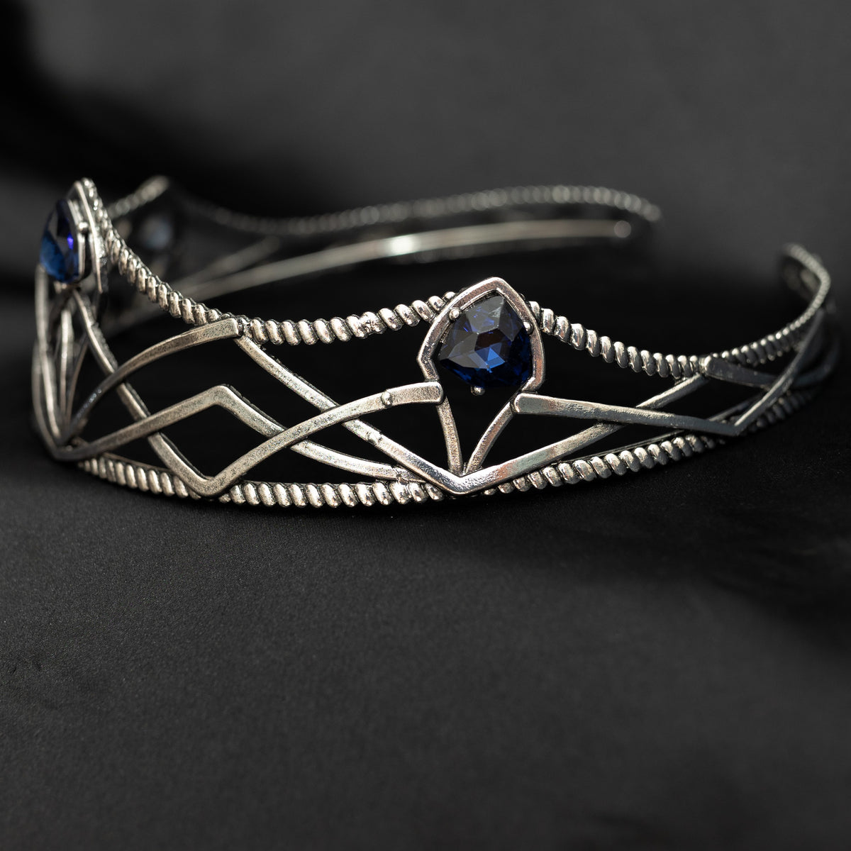 Bruno’s Crown in Blue & Silver