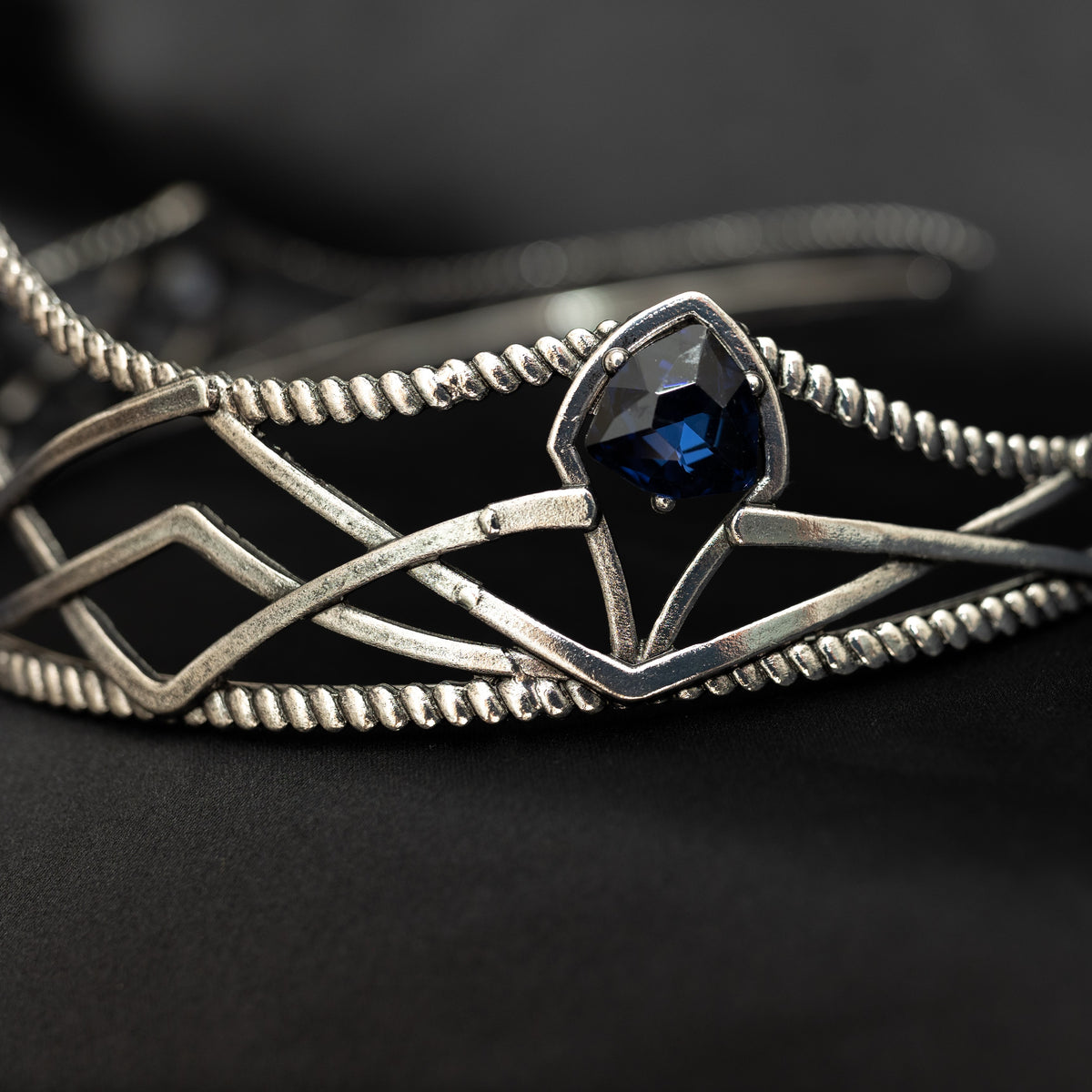 Bruno’s Crown in Blue & Silver