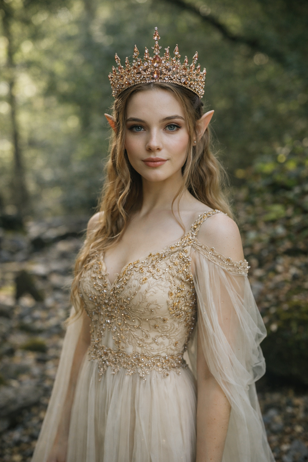 Helena's Tiara in Pink & Gold