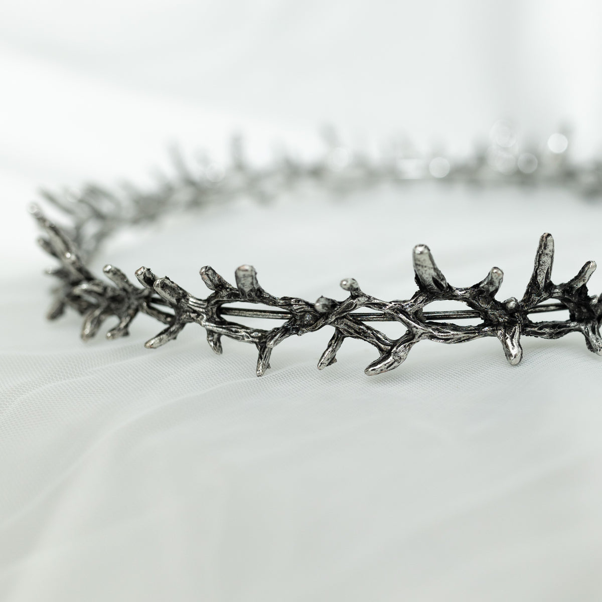 Gabriel’s Crown in Antique Silver