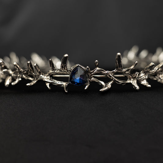 Gabriel’s Crown in Antique Silver & Blue