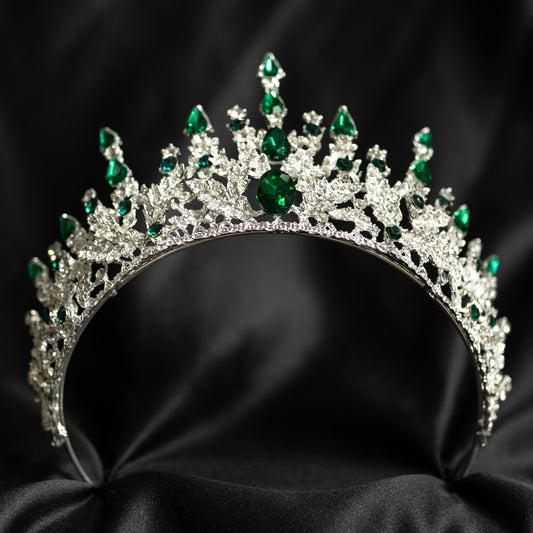 Helena's Tiara in Green & Silver