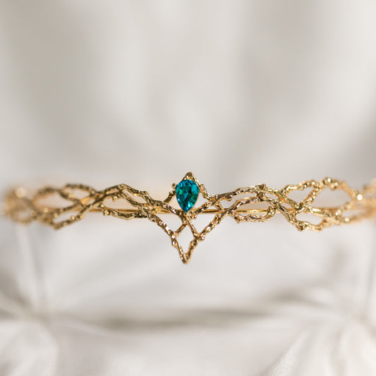 King’s Crown in Gold & Teal Blue