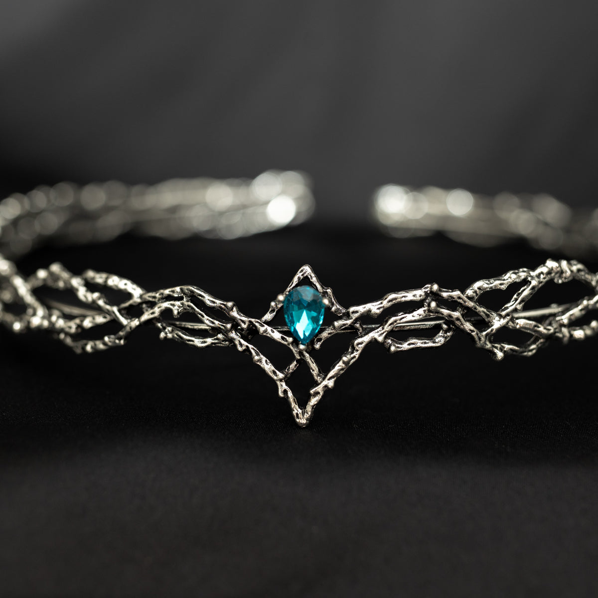 King’s Crown in Silver & Light Blue