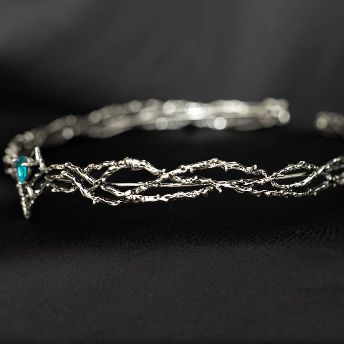 King’s Crown in Silver & Light Blue