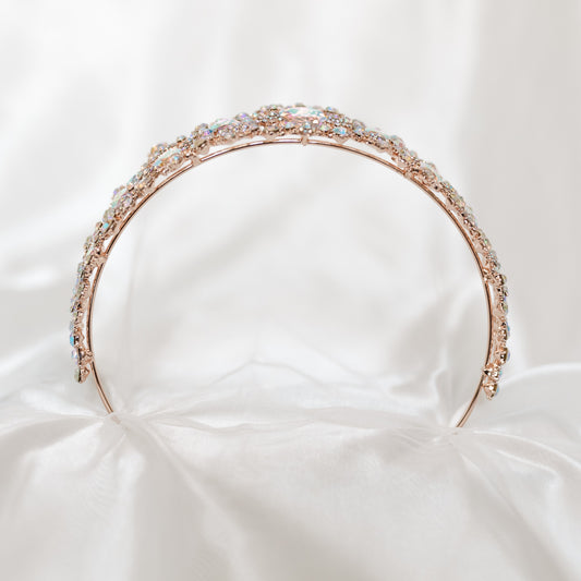 Michelle’s Tiara in Faux Opal & Rose Gold