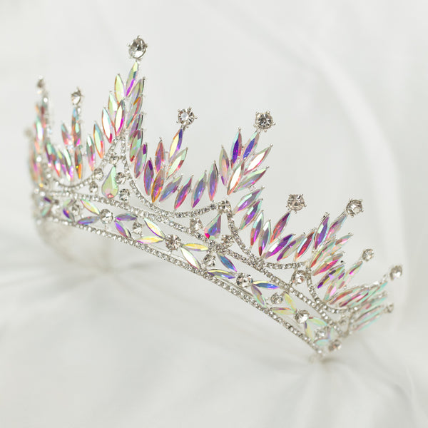 Nessa's Tiara in Silver & Opal