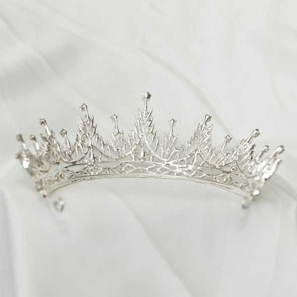 Nessa's Tiara in Silver & Opal