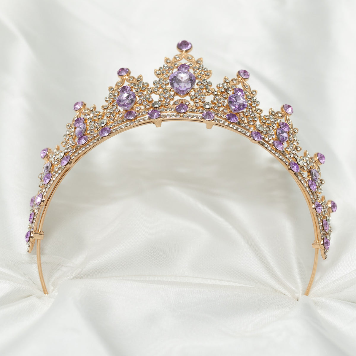 Purple Ophelia's Tiara in Lavender & Gold