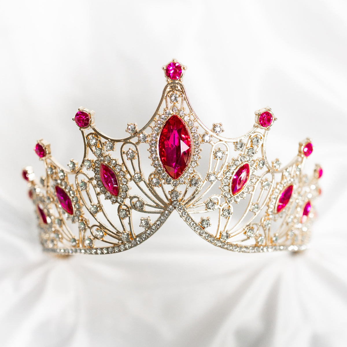 Regina's Tiara in Hot Pink & Gold – Auburn & Main