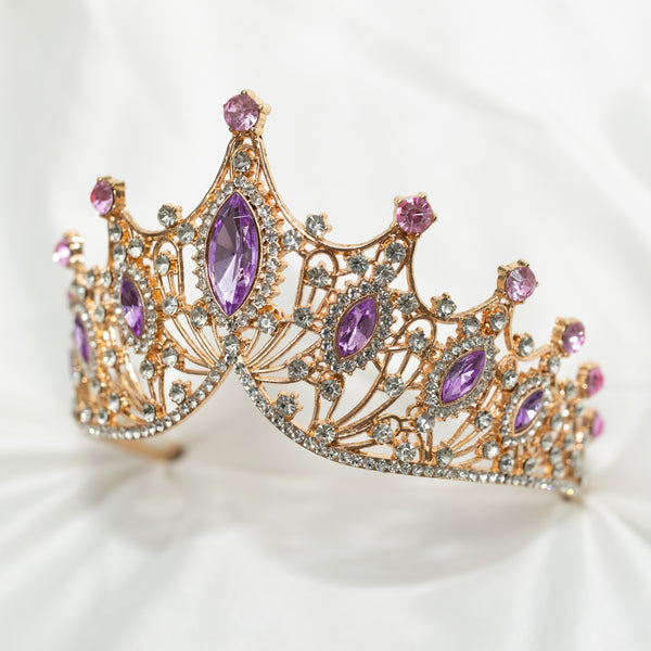 Regina's Tiara in Lavender & Gold