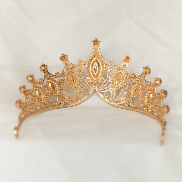 Regina's Tiara in Lavender & Gold