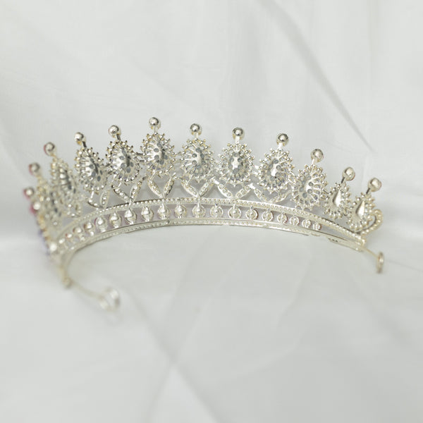 Saya's Tiara in Lavender & Silver