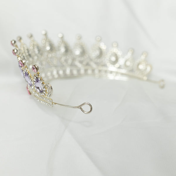 Saya's Tiara in Lavender & Silver