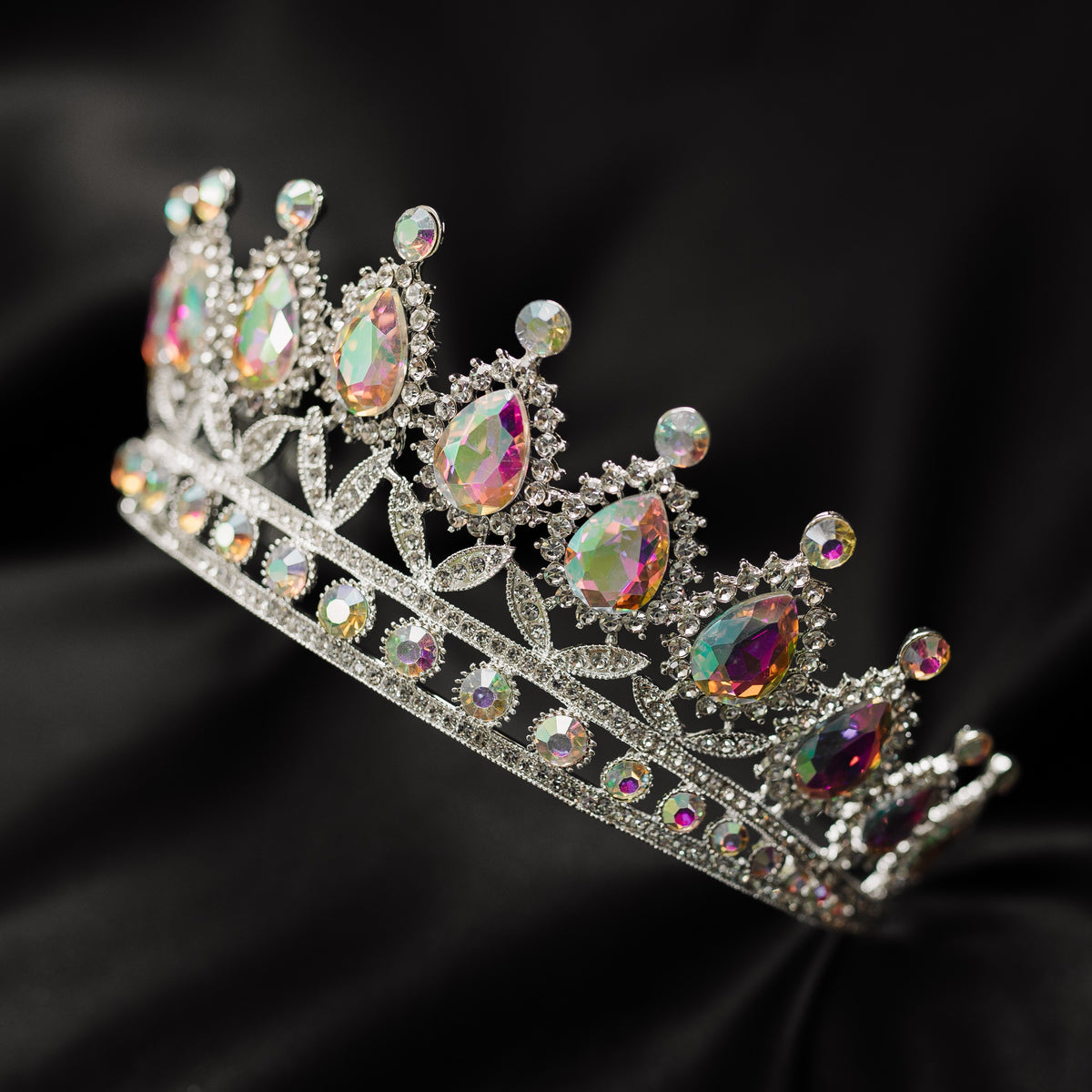 Saya's Tiara in Opal & Silver