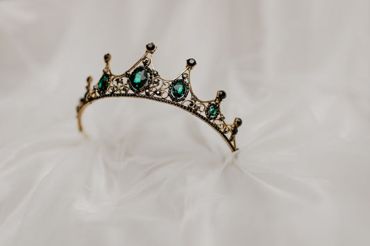 Cindy's Tiara in Green & Gold