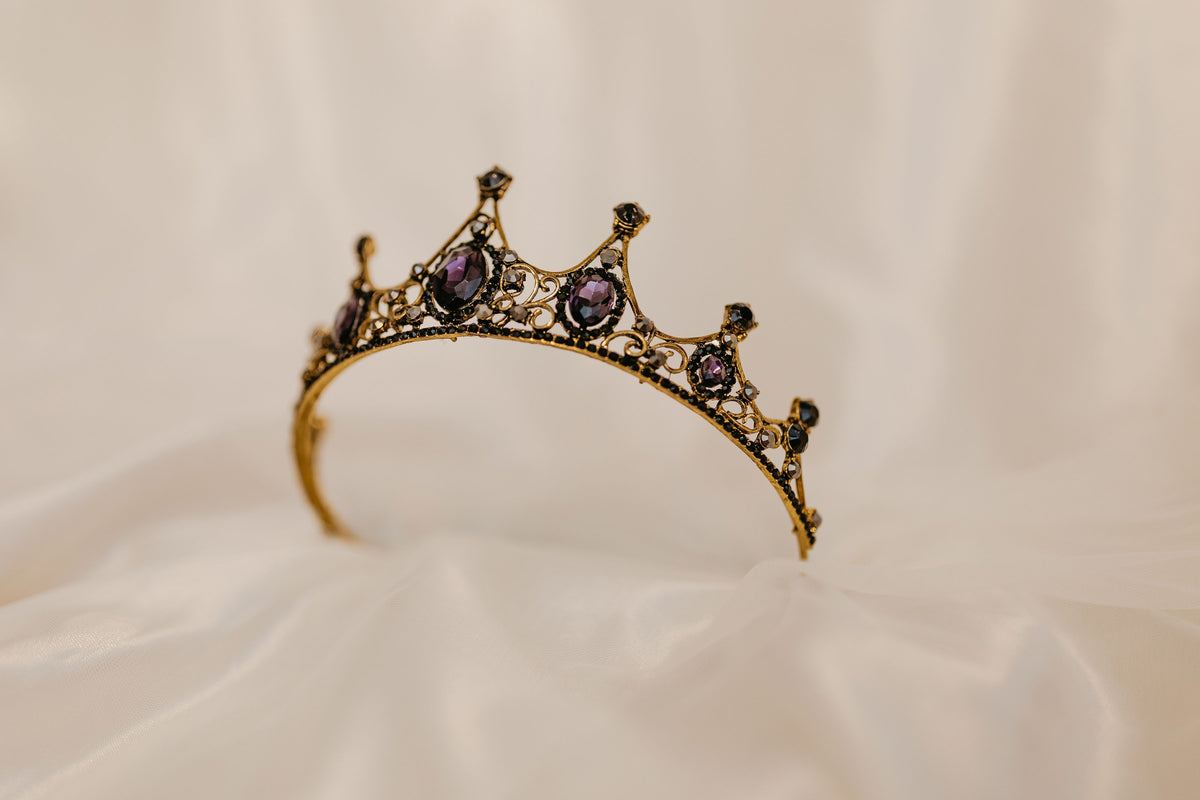 Cindy's Tiara in Purple & Gold