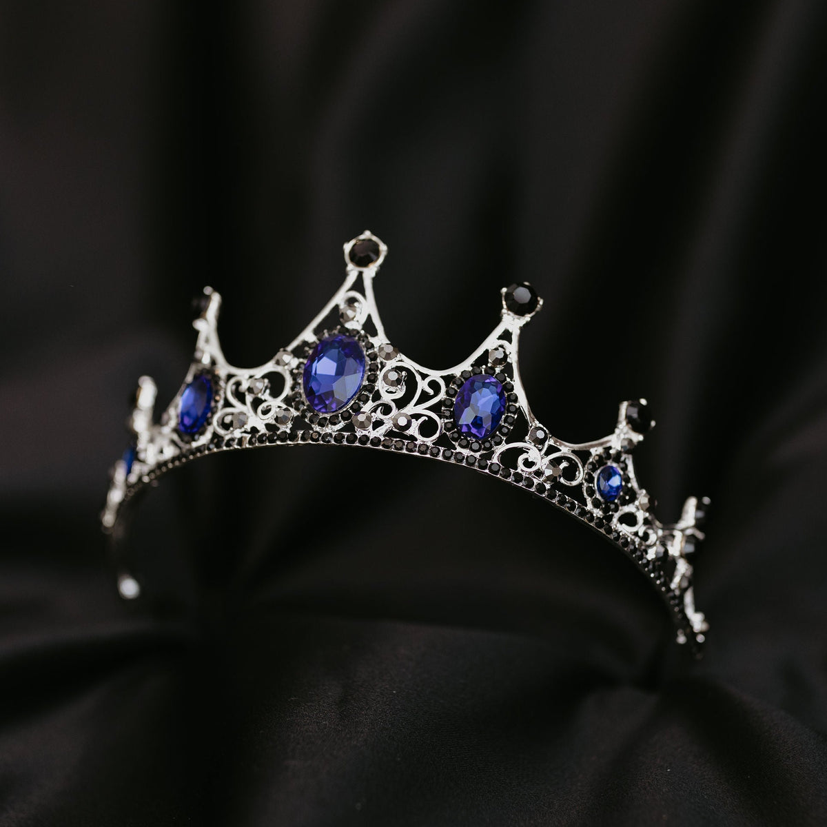 Cindy's Tiara in Blue & Silver