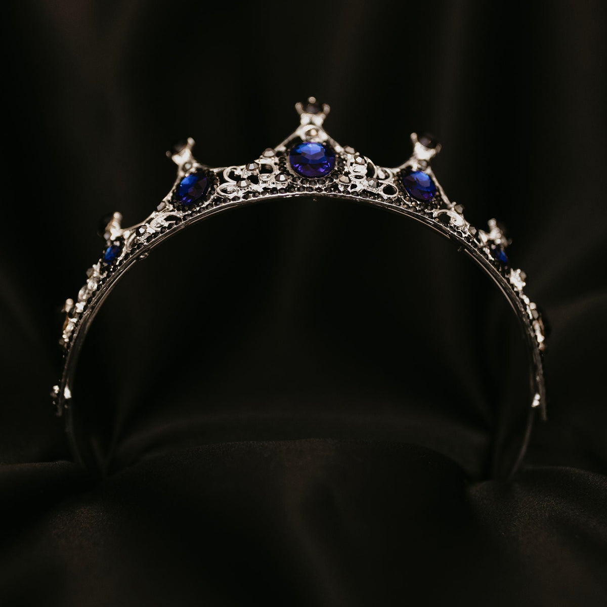 Cindy's Tiara in Blue & Silver
