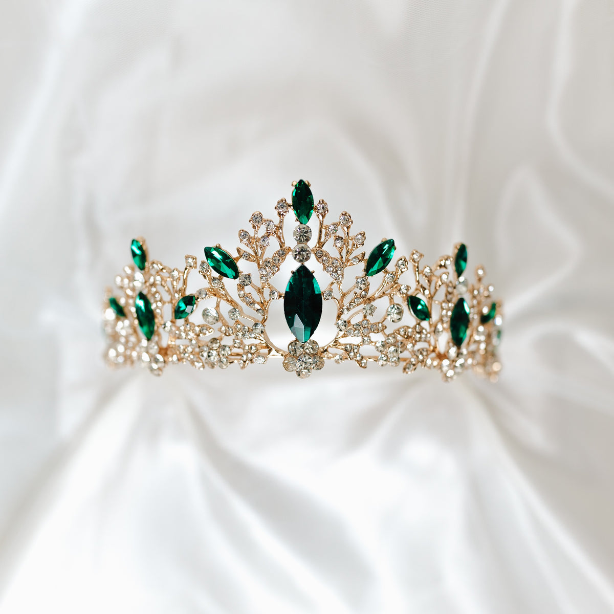Felicity's Tiara in Green & Gold