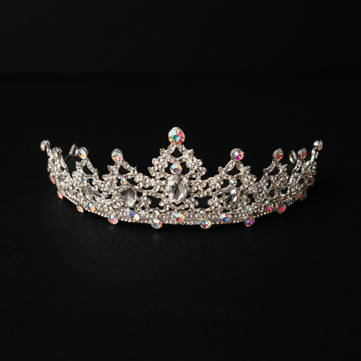 Ophelia's Tiara in Iridescent Silver