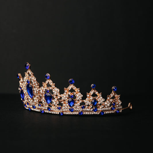 Ophelia's Tiara in Blue & Gold