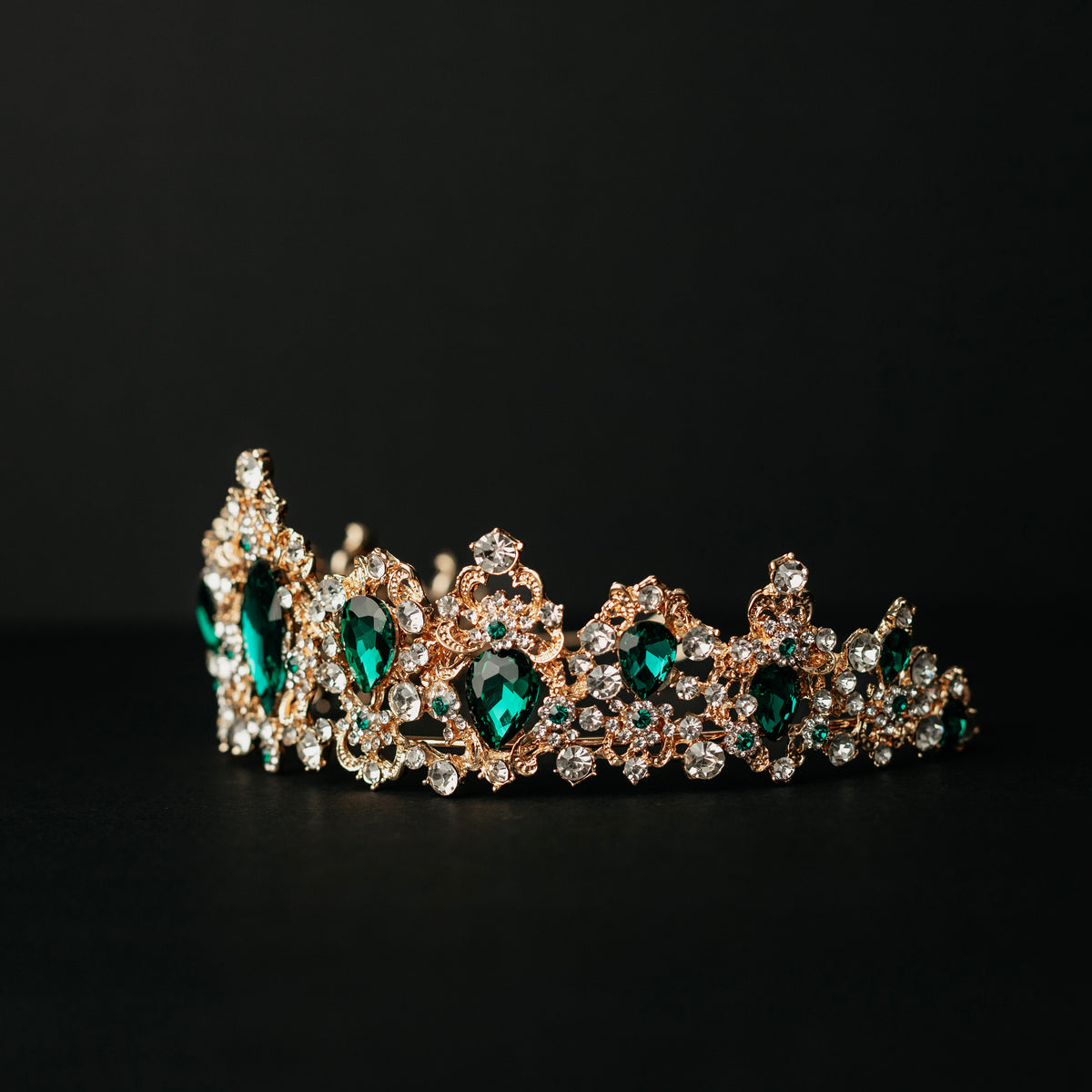 Michelle's Tiara in Green & Gold