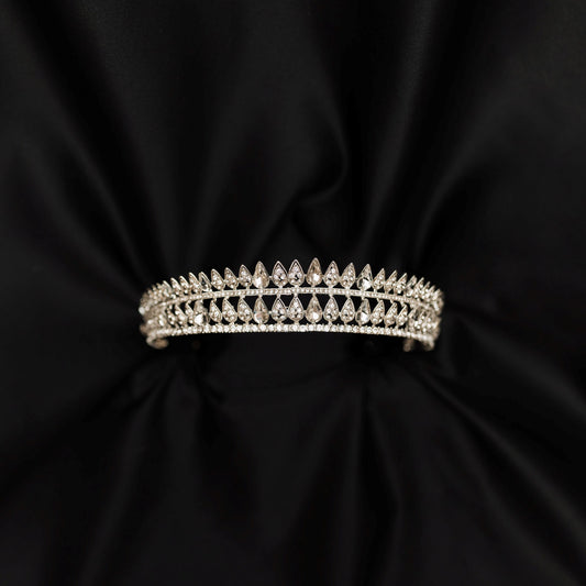 Kristin's Tiara in Silver - Front