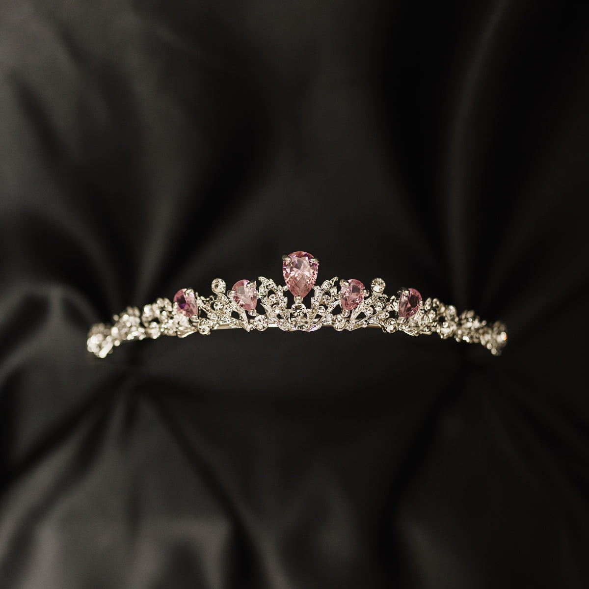 Sadie's Tiara in Pink & Silver