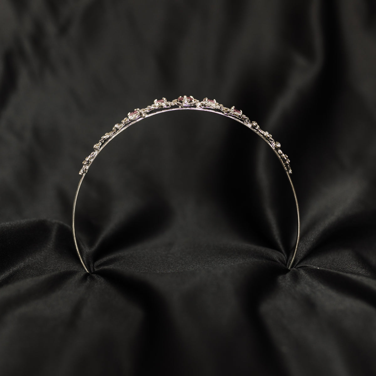 Sadie's Tiara in Pink & Silver