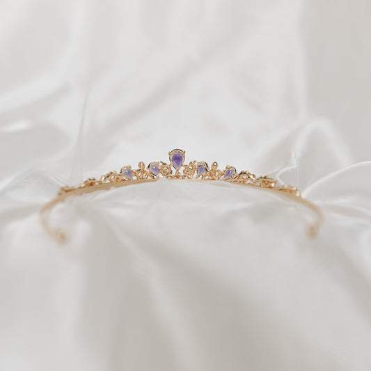 Sadie’s Tiara in Purple & Gold