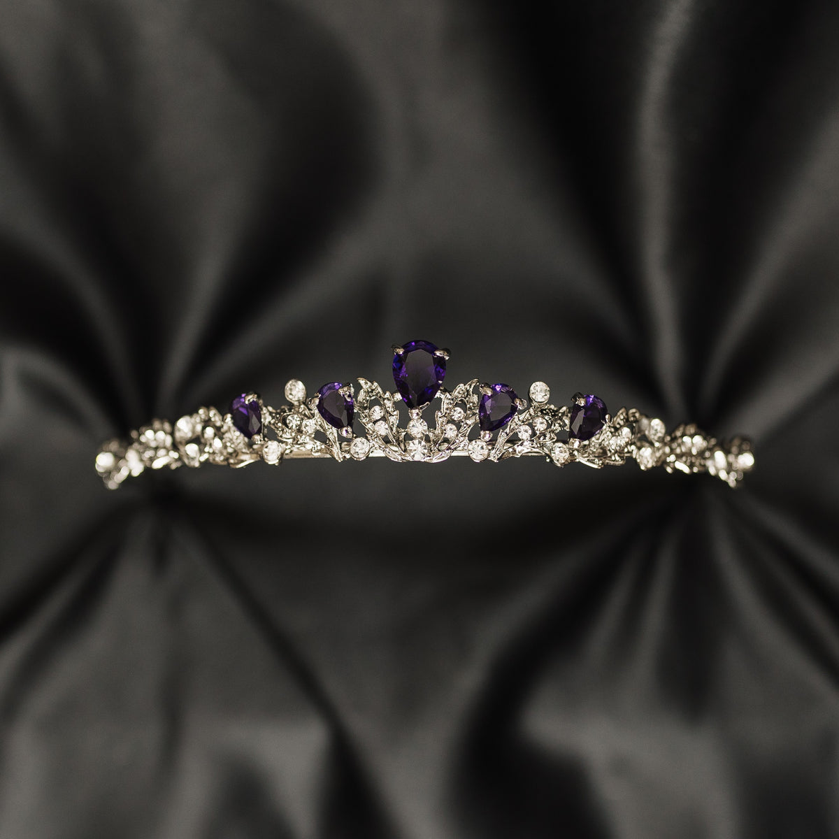 Sadie's Tiara in Purple & Silver – Auburn & Main