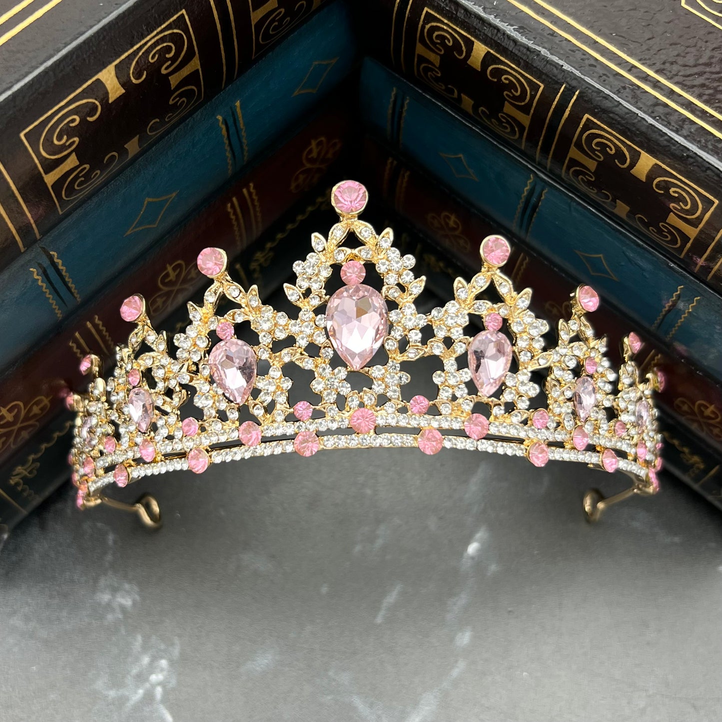 Ophelia's Tiara Pink & Gold - Front