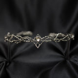 King's Crown in Silver & Faux Diamond