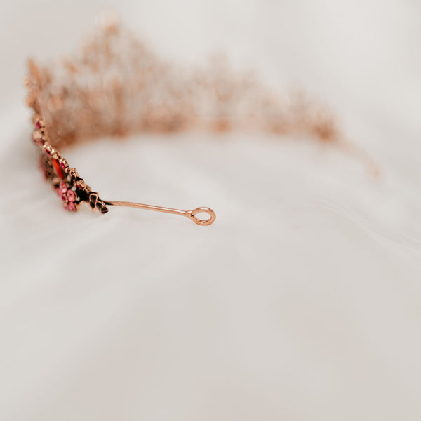 Felicity’s Tiara in Red & Rose Gold