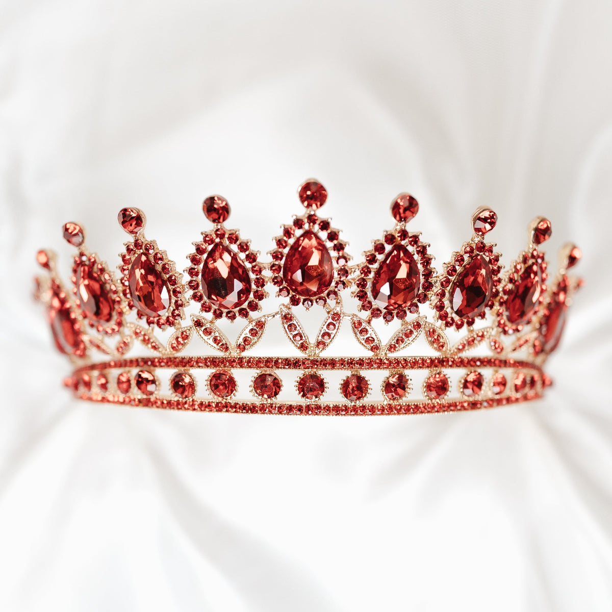 Saya's Tiara in Red & Gold