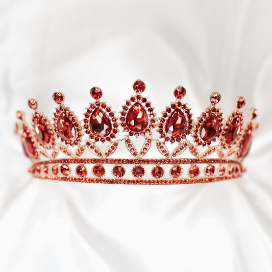 Saya's Tiara in Red & Gold