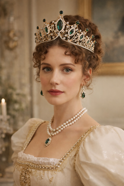 Regina’s Tiara in Green & Gold