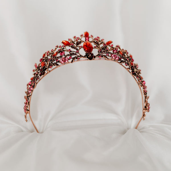 Felicity’s Tiara in Red & Rose Gold