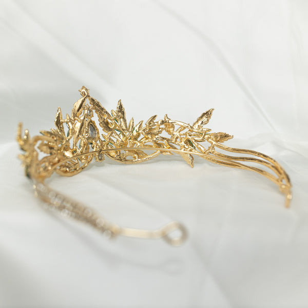 Arwen's Tiara in Green & Gold