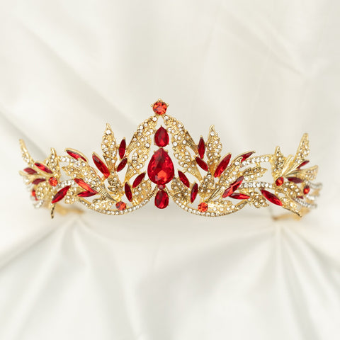 Arwen's Tiara in Red & Gold