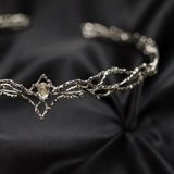 King's Crown in Silver & Faux Diamond
