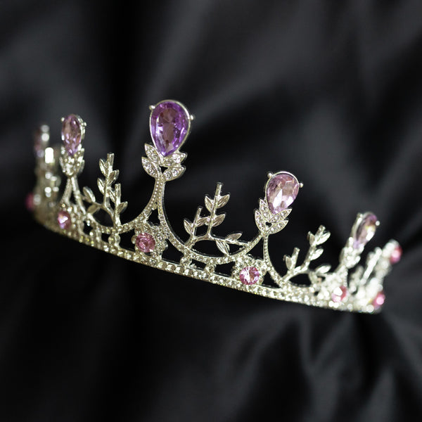 Bianca's Tiara in Lavender Purple & Silver