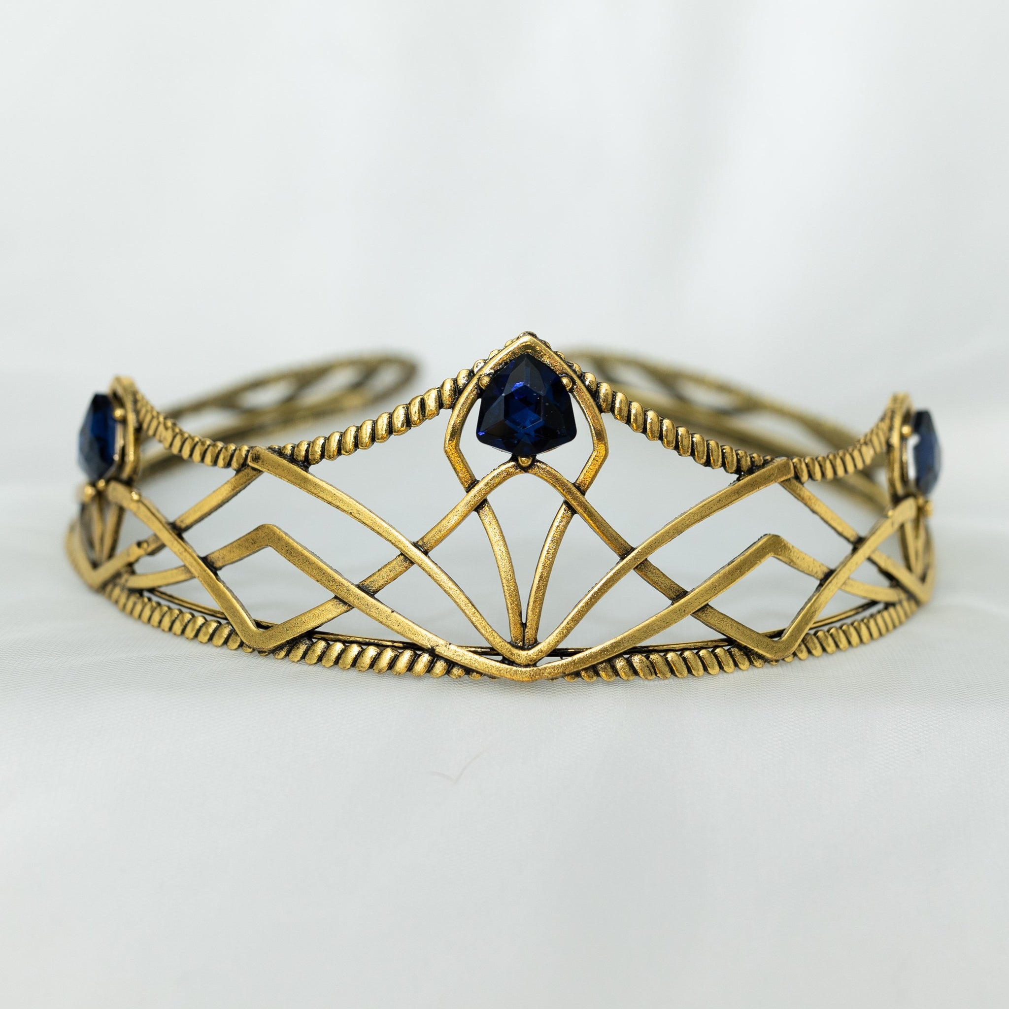 Bruno’s Crown in Antique Gold & Blue
