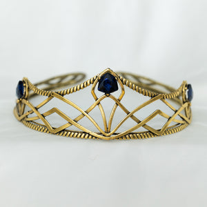 Bruno’s Crown in Antique Gold & Blue