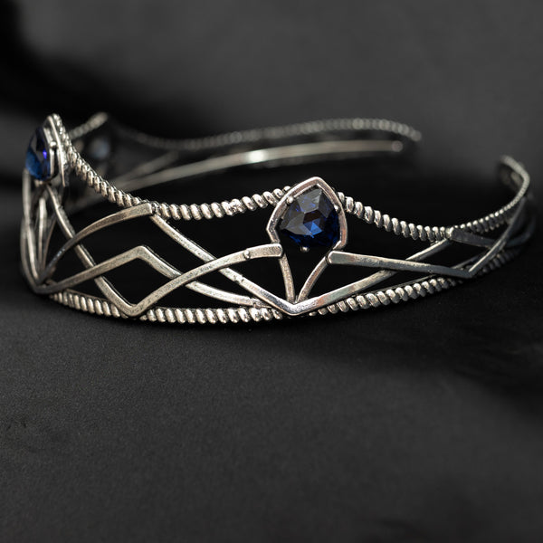 Bruno’s Crown in Silver & Blue