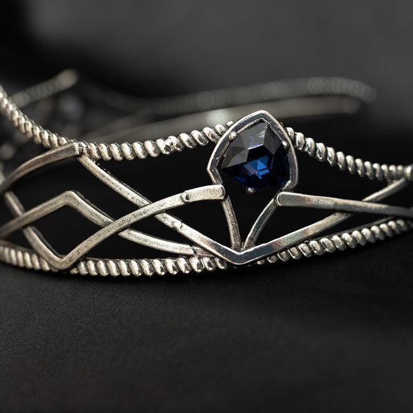 Bruno’s Crown in Silver & Blue