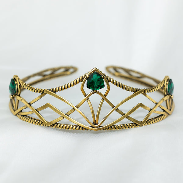 Bruno’s Crown in Antique Gold & Green