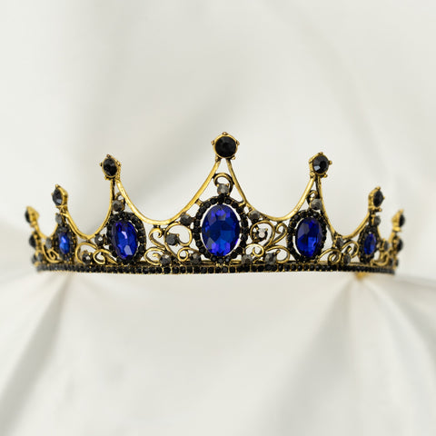 Cindy's Tiara in Blue & Gold